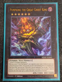 Yu-Gi-Oh! Pumpking the Great Ghost King MZMU-EN005 1st Edition - Image 1