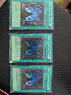 3x Code A Ancient Ruins Yu-Gi-Oh CRMS-EN088 Super Rare Near Mint - Image 2