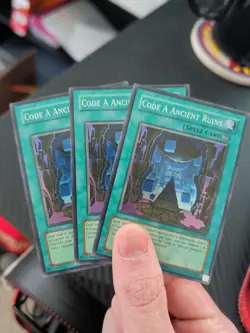 3x Code A Ancient Ruins Yu-Gi-Oh CRMS-EN088 Super Rare Near Mint - Image 4