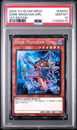 YU-GI-OH! MP24-25TH ANNIVERSARY TIN: DUELING MIRRORS DARK MAGICIAN GIRL PSA 10 - Image 1