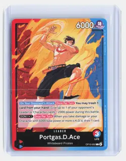 Portgas.D.Ace One Piece Carrying On His Will #OP13-002 Leader - Image 1