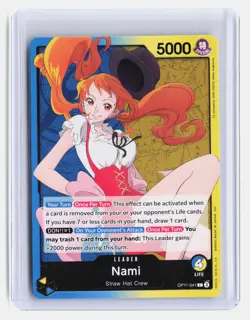 Nami (041) One Piece A Fist of Divine Speed #OP11-041 Leader - Image 1