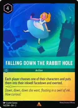 Falling Down the Rabbit Hole 162/204 Rise of the Floodborn Cold Foil Lorcana - Image 1