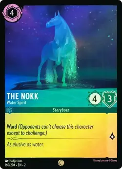 Disney Lorcana THE NOKK Water Spirit 160/204 Cold Foil Rise of the Floodborn - Image 1