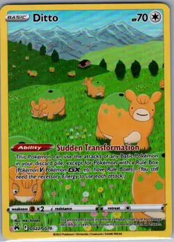 Ditto GG22/GG70 Crown Zenith: Galarian Gallery - Pokemon Card - NM - Image 1