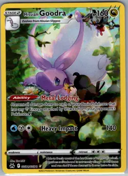 Hisuian Goodra GG21/GG70 Crown Zenith: Galarian Gallery - Pokemon Card - NM - Image 1