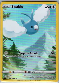 Swablu GG27/GG70 Crown Zenith: Galarian Gallery - Pokemon Card - NM - Image 1
