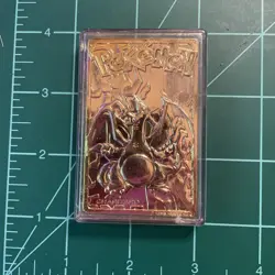 Burger King Pokemon gold card Charizard with case. - Image 1
