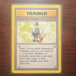 Pokemon Trader 77/102 Base Set Rare Trainer English Card - Image 1