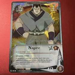 Nagare 380 Naruto Card CCG Wave Foil 1st Edition - Image 1