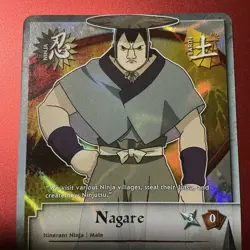 Nagare 380 Naruto Card CCG Wave Foil 1st Edition - Image 2