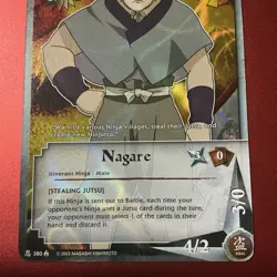Nagare 380 Naruto Card CCG Wave Foil 1st Edition - Image 3