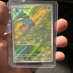 Pokemon Bulbasaur Illustration Rare Holo 166/165 Scarlet & Violet 151 HP 70 Card - Image 1