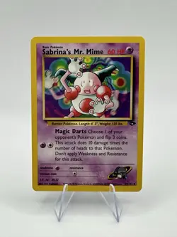 Pokemon Card Sabrina's Mr. Mime 59/132 Gym Challenge Uncommon NM Condition - Image 1