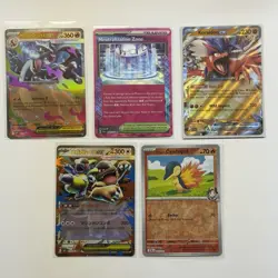 Pokemon Card Lot (5 Cards) - Vintage Modern Hyper Ultra IR SIR Reverse Holo Rare - Image 1