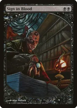 Sign in Blood - Promo Magic Player Rewards NM MTG - Image 1