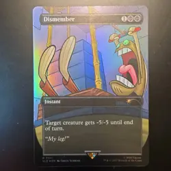 MTG spongebob Dismember 7011 Rainbow Foil Secret Lair Drop Foil nm - Image 1