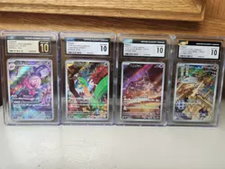 Pokemon 4 Card CGC Graded Lot Japanese - Image 1