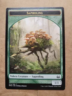 Magic MTG Token Saproling (14) Modern Masters 2017 BULK DISCOUNT! MUST BUY 2 or+ - Image 1