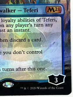 Teferi, Master of Time NM Borderless FOIL Core Set 2021 281 MTG - Image 5