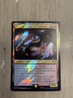 1x MTG Exalted Flamer of Tzeentch Surge Foil Warhammer 40,000 40K Magic - Image 1