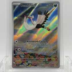 Pokemon TCG Scarlet & Violet Bombirdier #219/198 Illustration Rare LP - Image 1