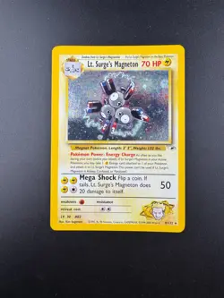 Lt. Surge’s Magneton 8/132 Gym Heroes Holo Rare Pokemon Card LP+ - Image 1