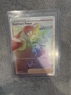 Pokemon Korrina's Focus Secret Rare Rapid Strike Holo Battle Styles 174/163 - Image 1