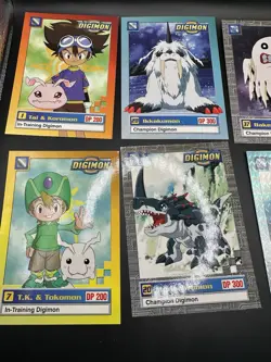 1999-2000 Vintage Digimon Card Lot 6 Cards - Image 2