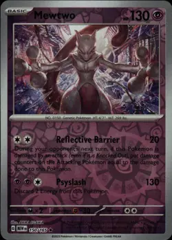 Mewtwo 150/165 Rare 151 Pokemon Reverse Holo Near Mint - Image 1