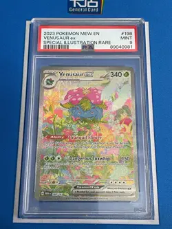 2023 Pokemon 151 Venusaur ex #198 Special Illustration Rare PSA 9 - Image 1