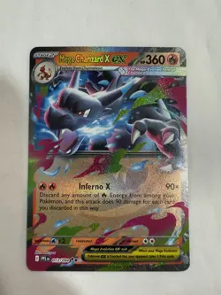 Mega Charizard X ex 013/094 Double Rare Phantasmal Flames Pokemon Holo Near Mint - Image 2