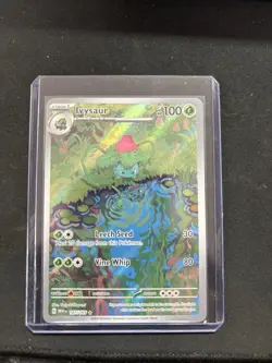 Pokemon Ivysaur Illustration Rare Full Art Holo 167/165 Scarlet & Violet 151 - Image 1