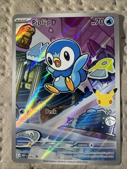 pokemon piplup #042 promo first partner illustration collection series 1 - Image 1