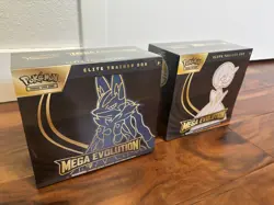 Pokemon Mega Evolution Elite Trainer Box ETB Set of 2 Factory Sealed - Image 1