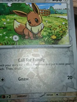 LP Pokemon Stellar Crown Reverse Holo 113/142 Eevee - Image 2