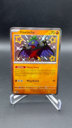 Pokemon TCG - Hawlucha 175/091 - Baby Shiny Holo Rare Paldean Fates - NM - Image 2