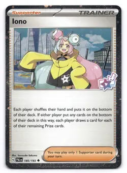 Iono NM Cosmo Foil 185/193 Paldea Evolved Premium Tournament Collection Pokemon - Image 1