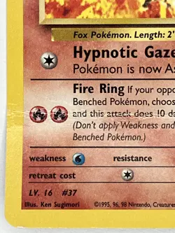 Brock's Vulpix HP DMG W Stamp 37/132 Gym Challlenge WOTC Promo Pokemon TCG Reg - Image 5