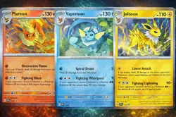 Pokemon Prismatic Evolutions Eeveelutions Poster Box Promo Set of 3 - Image 1