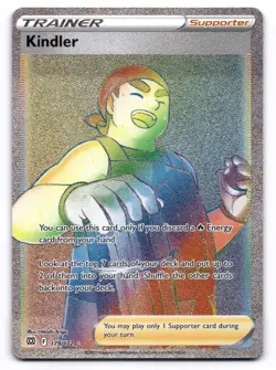 Kindler NM Rainbow 179/172 Swsh09: Brilliant Stars Pokemon TCG Holo - Image 1