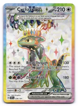 Cyclizar ex NM 228/191 Holo Surging Sparks Pokemon Ultra Rare - Image 1