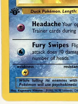 Psyduck NM 53/62 1st Edition Fossil Pokemon TCG Regular - Image 5