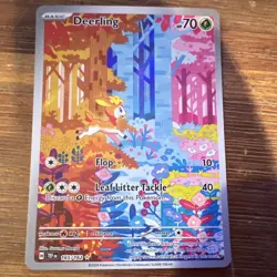 Pokemon TCG Deerling 165/162 SV05 Temporal Forces Illustration Rare FA Holo - Image 1