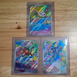 Pokemon TCG First Partner Illustration Collection Series 1 Alola GEN 7 Starters - Image 1