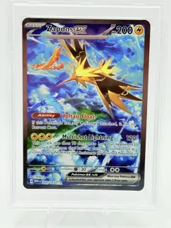 2023 POKEMON MEW EN ZAPDOS ex SPECIAL ILLUSTRATION RARE #202 PSA 9 - Image 2