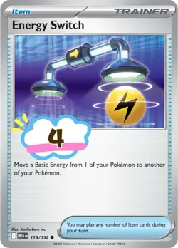 4x Energy Switch - 115/132 - Mega Evolutions - Pokemon TCG - NM - Image 1