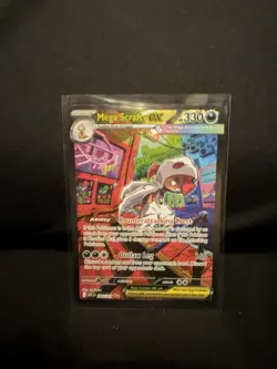 Pokemon TCG Mega Scrafty Ex 285/217 Special Illustration Rare Ascended Heroes NM - Image 1