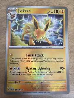 Pokemon Jolteon (Master Ball Pattern) 029/131 Sv: Prismatic Evolutions Holo Rare - Image 1