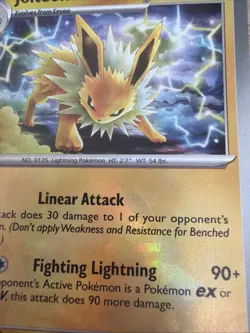 Pokemon Jolteon (Master Ball Pattern) 029/131 Sv: Prismatic Evolutions Holo Rare - Image 2